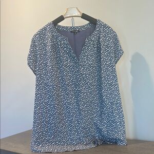 Papermoon Blue Gray Boxy Blouse